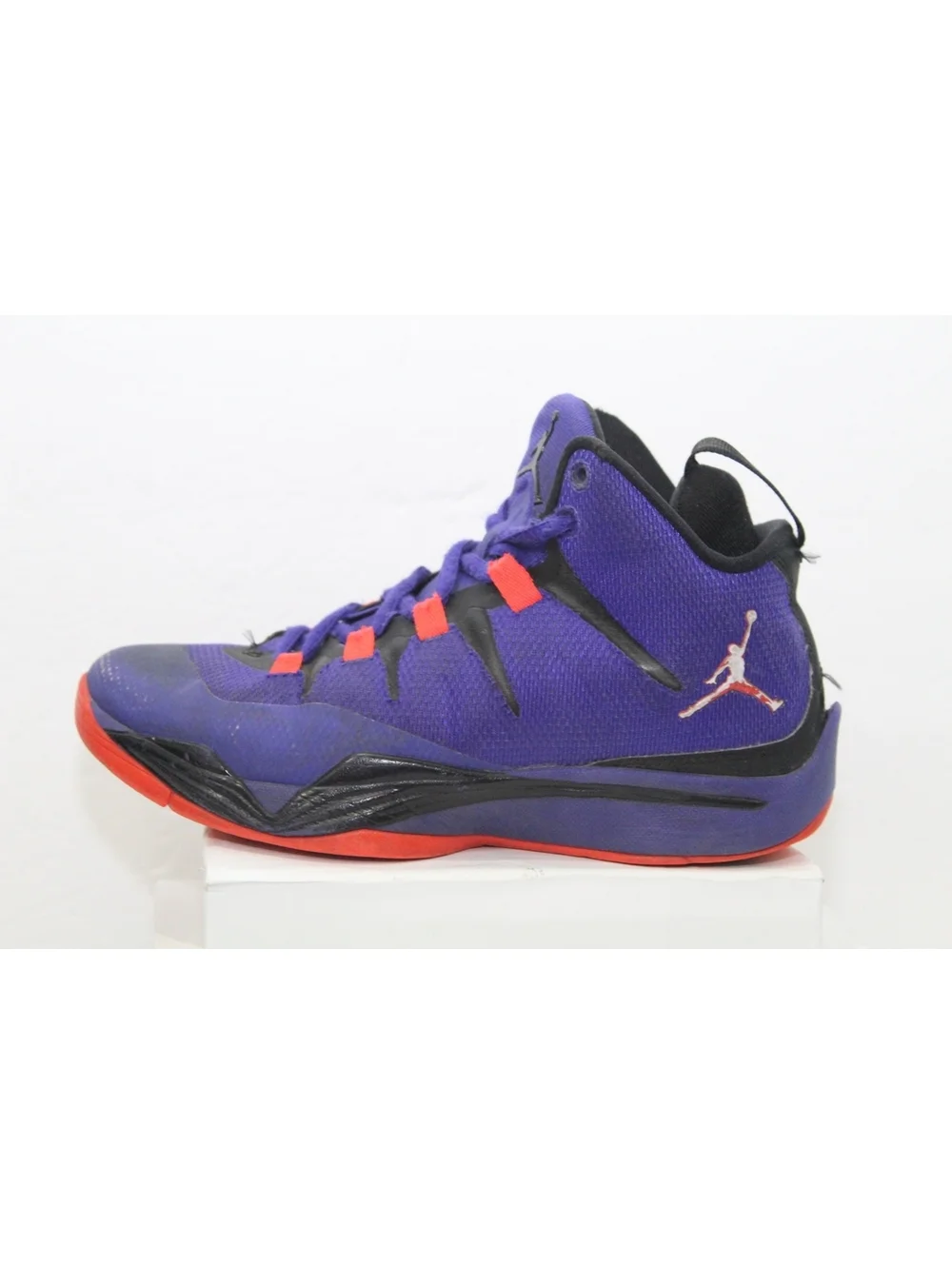 Nike Air Jordan Super Fly II 2 GS Dark Concord / Infrared Red Youth Shoes Sz 5 Y